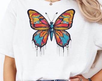 Butterfly tshirt; Unisex Softstyle T-Shirt