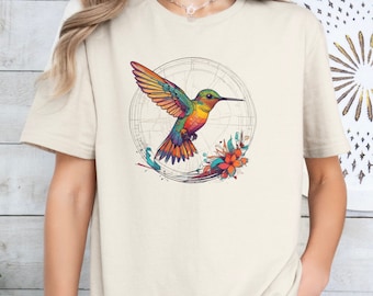 T-shirt kolibrie: T-shirt natuurliefhebber, vogelontwerp