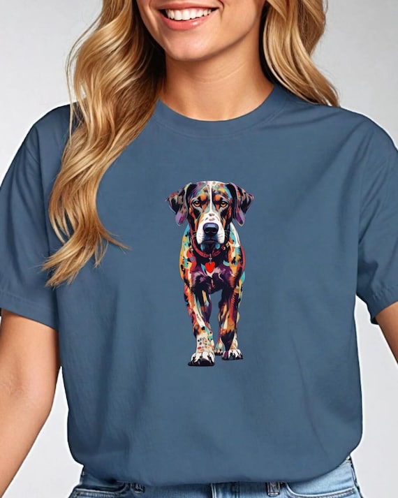 Catahoula Leopard Dog T-Shirt: Unisex Ring-Spun Cotton Tee