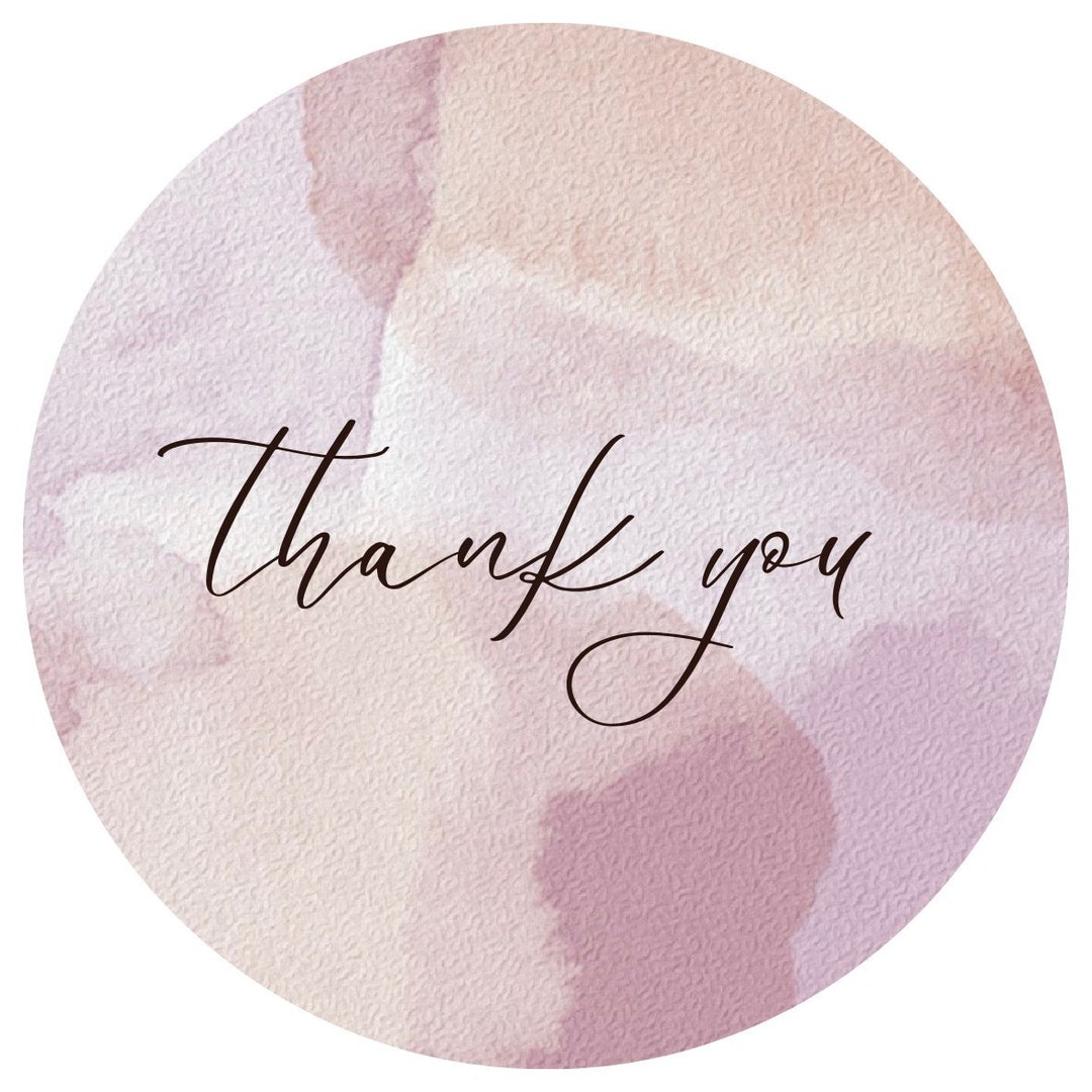 Thank You Stickers Printables - Etsy