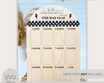 Baby's First Year Milestone Board SVG