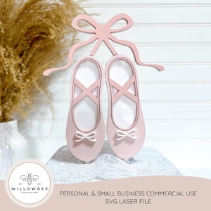Ballet Cake Topper | Ballet Slippers Cake Topper SVG