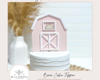 Barn Cake Topper; Digital Download SVG; Laser File