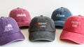 Custom Children's Hat, Embroidered Text Baseball Cap, Personalized Hat, Custom Washed Hat, Kids Hat, Baby Hat, Birthday Christmas Gift