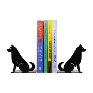 Dog Lovers Metal Bookends - Adorable Pet Decor | Durable and Stylish - Unique Designs for Your Bookshelf - Decorative Book Supports