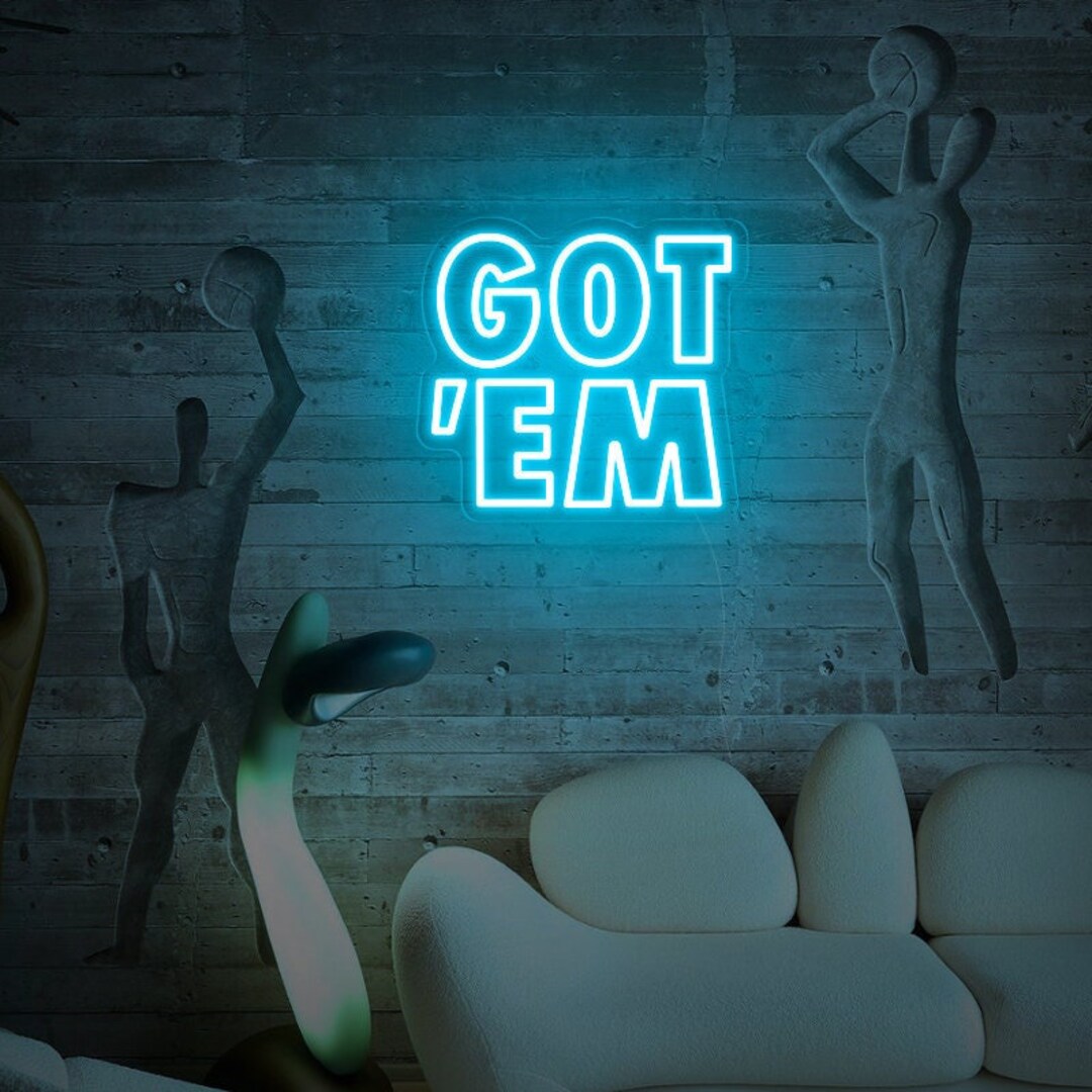 Sneak Peek: 'got Em' Neon Sign for Playful Interiors, Sneaker Room Wall ...