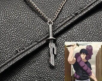 Jujutsu Kaisen Inspired Fushiguro Toji Sword Pendant,Anime Cosplay Spear Necklace ,Y2k Aesthetics Gift,Tianri Knife Charm
