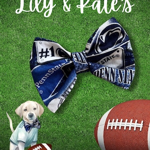 Penn State Dog Bow Tie: Game Day Pet Accessories