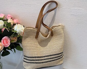 MC2 SAINT BARTH BORSE TOTE: Borsa tote in paglia intrecciata | Borse