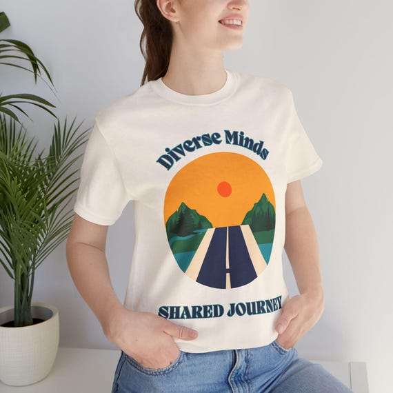 Neurodiversity Affirming T-Shirt | Celebrating Different Minds | Autism Awareness Tee | ADHD Pride Shirt | Soft Unisex Cotton Tee