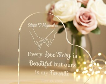 Personalized Acrylic Heart Keepsake