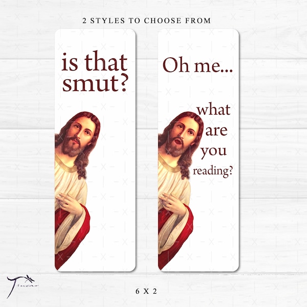 Peeking Jesus - Is that Smut? Judging Bookmark For Smut Lovers, Book Lovers, Romance Book Lovers - Gift For Readers