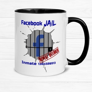 Facebook Jail Social Media Jail - Mug with Color Inside
