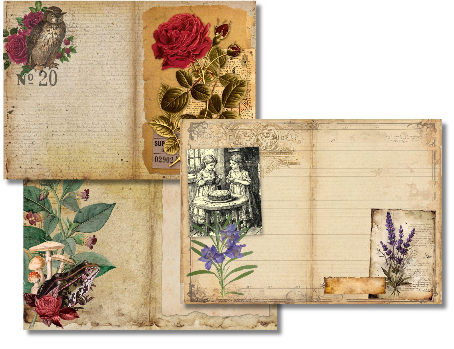 Magical Eclectic Digital Junk Journal Kit Practical Magic Pages ...