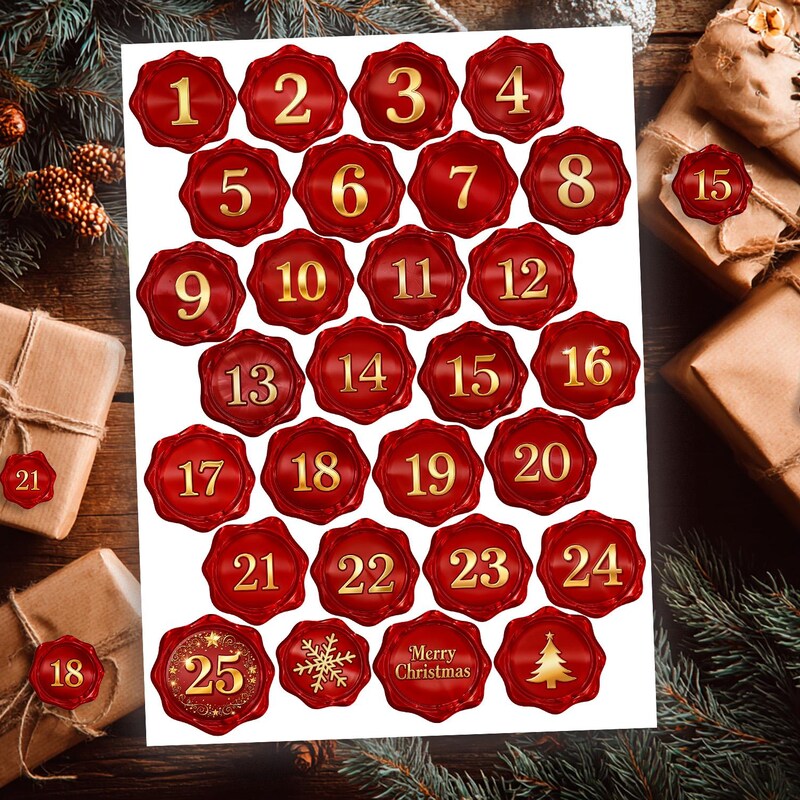 Advent Numbers - Etsy