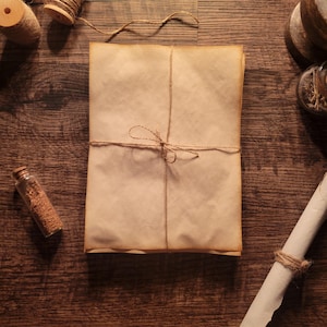 Vintage Paper (8"x6") - Mocha Coffee Stained