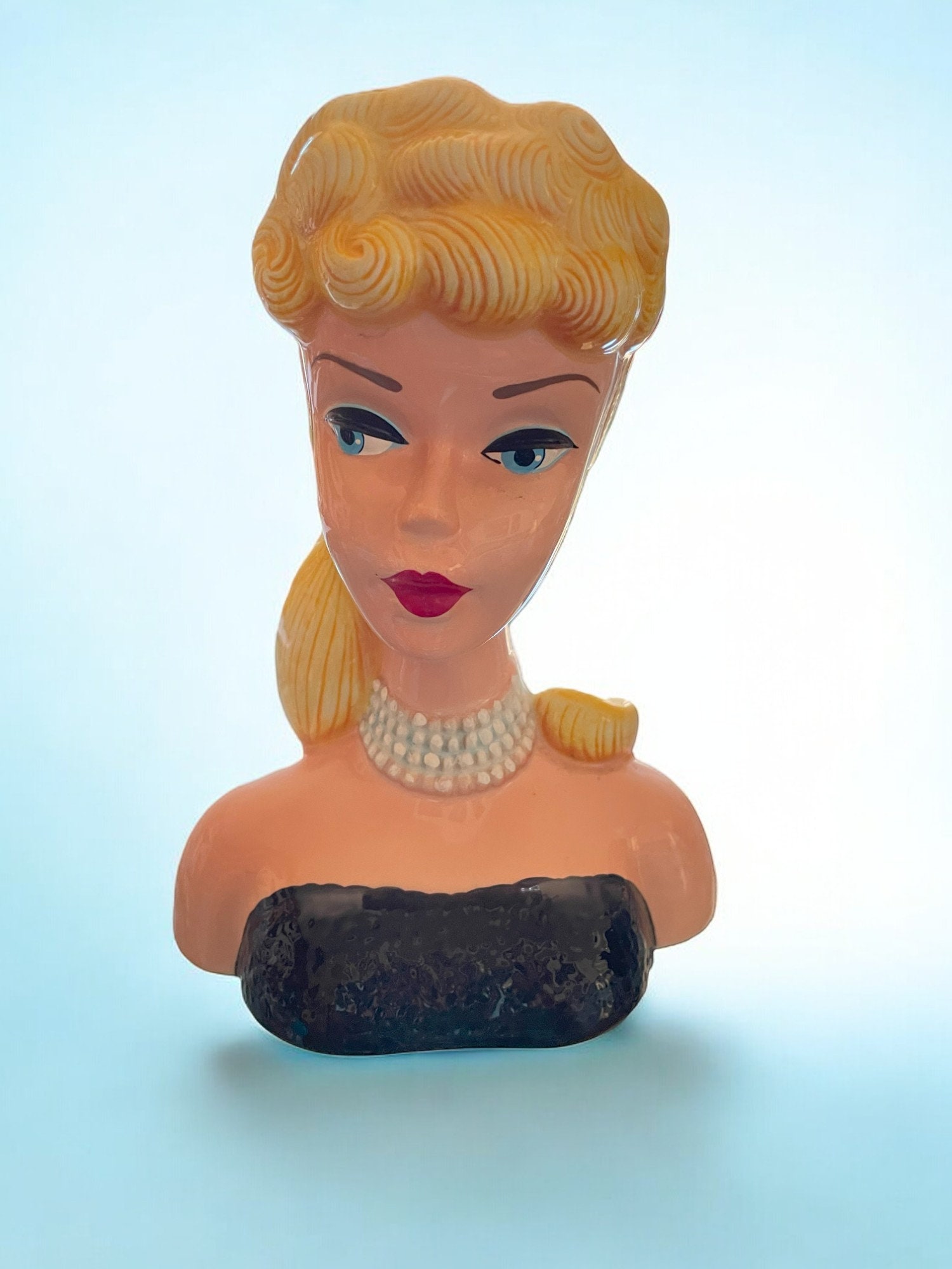 Barbie head vase shop