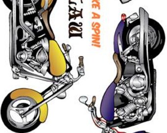 Harley Bikes Rubber