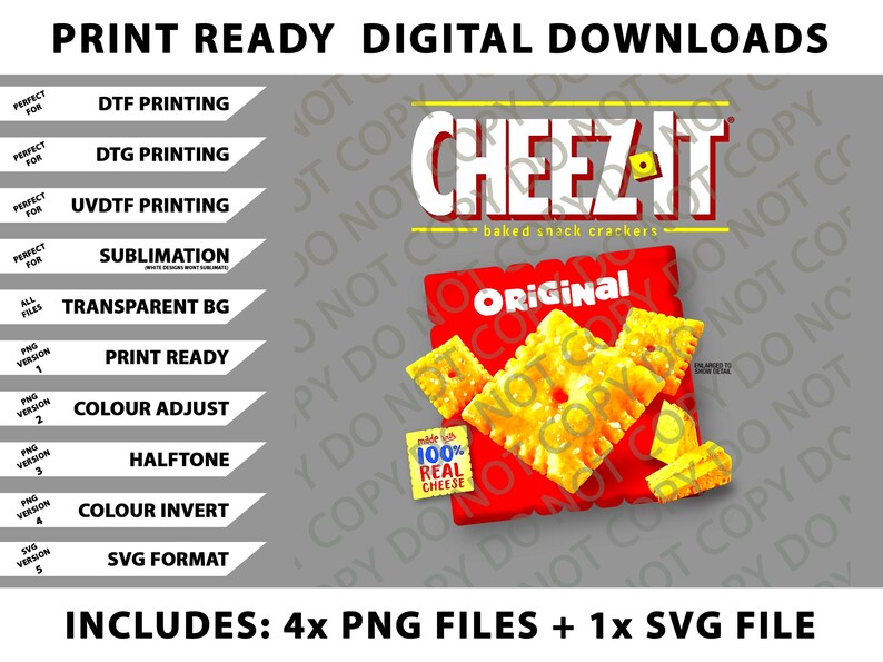 Cheez Design Cheez-it Original Png Bundle, SVG Files, Digital Downloads - Etsy Australia