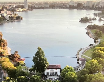 Lake Merritt, Oakland, California. Unique Fine Art Matted Photographic Print by Phil Rowntree.