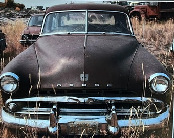 Dodge, Thecarsoftulelake.com Tulelake, California. Unique Fine Art Photographic Matted Print by Philip Rowntree.