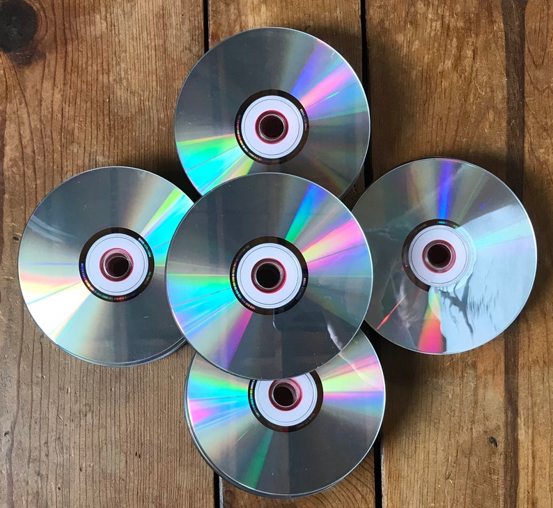 100 Cds - DVDS - Discs for Upcycling, Repurposing, Arts/crafts Projects ...