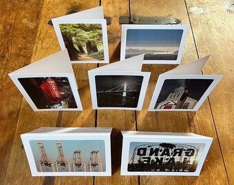 Seven Views of Oakland : Handmade (Blank Inside) Gift Cards + Envelopes - Handmade in Berkeley Ca - Fine Art Landscape By Phil Rowntree