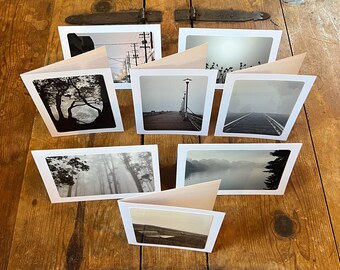 Eight Misty Views of Berkeley: Handmade (Blank Inside) Gift Cards + Envelopes - Handmade in Berkeley Ca Fine Art Landscape By Phil Rowntree