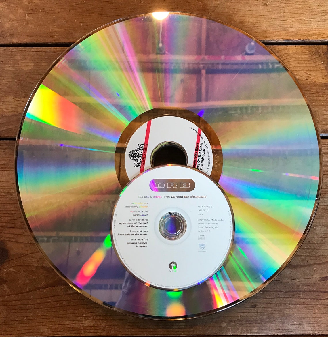 10 Lasers Discs / LaserDisc 12 inch CDs Upcycling Etsy