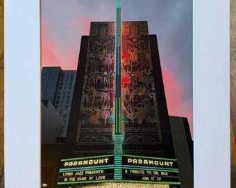The Paramount Theatre, 2025 Broadway, Oakland, California. Unique Fine Art Photographic Matted Print by Philip Rowntree.