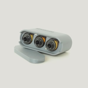 Caja para rollos de 35 mm: contiene 3 rollos de 35 mm