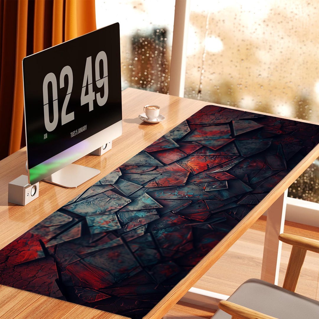 Dragon Ruler Mat Gaming Desk Mat | Dragon Scales | Extended Mouse Pad - Etsy