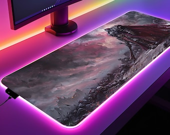 LED Gaming Desk Mat | Bringer Of Death | Extended Mouse Pad