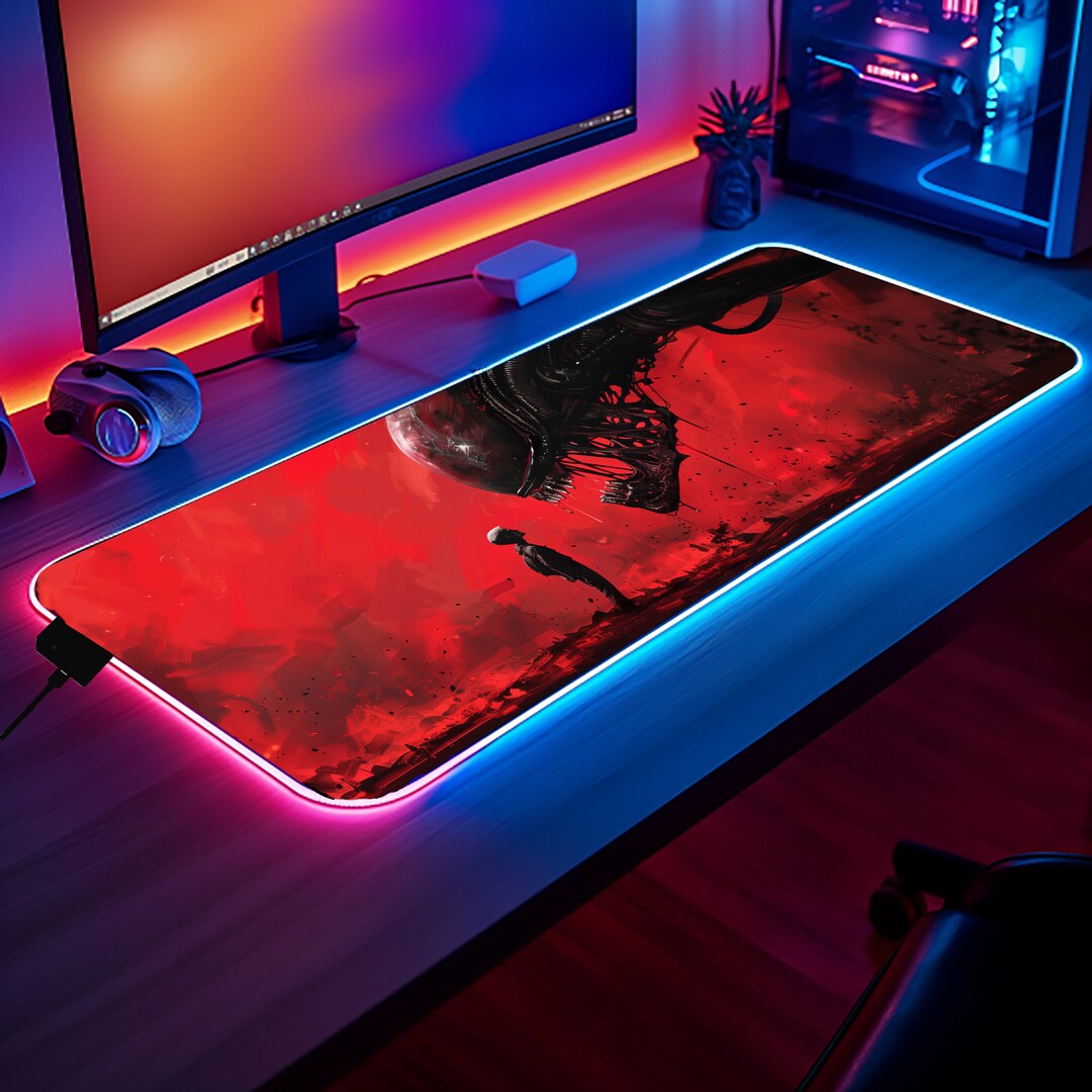 Don't Back Down (alien) Gaming Pad - Desk Mat - Etsy