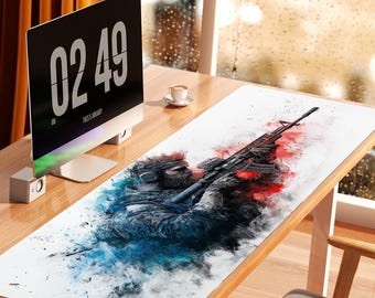 Gaming Desk Mat | Aurora Ops | Extended Mouse Pad