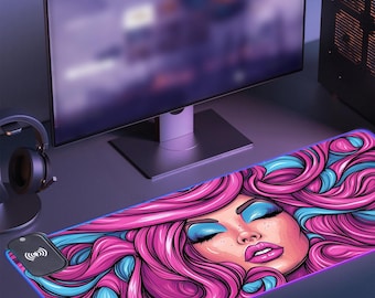 Gaming Desk Mat | Purplelocks | Extended Mouse Pad