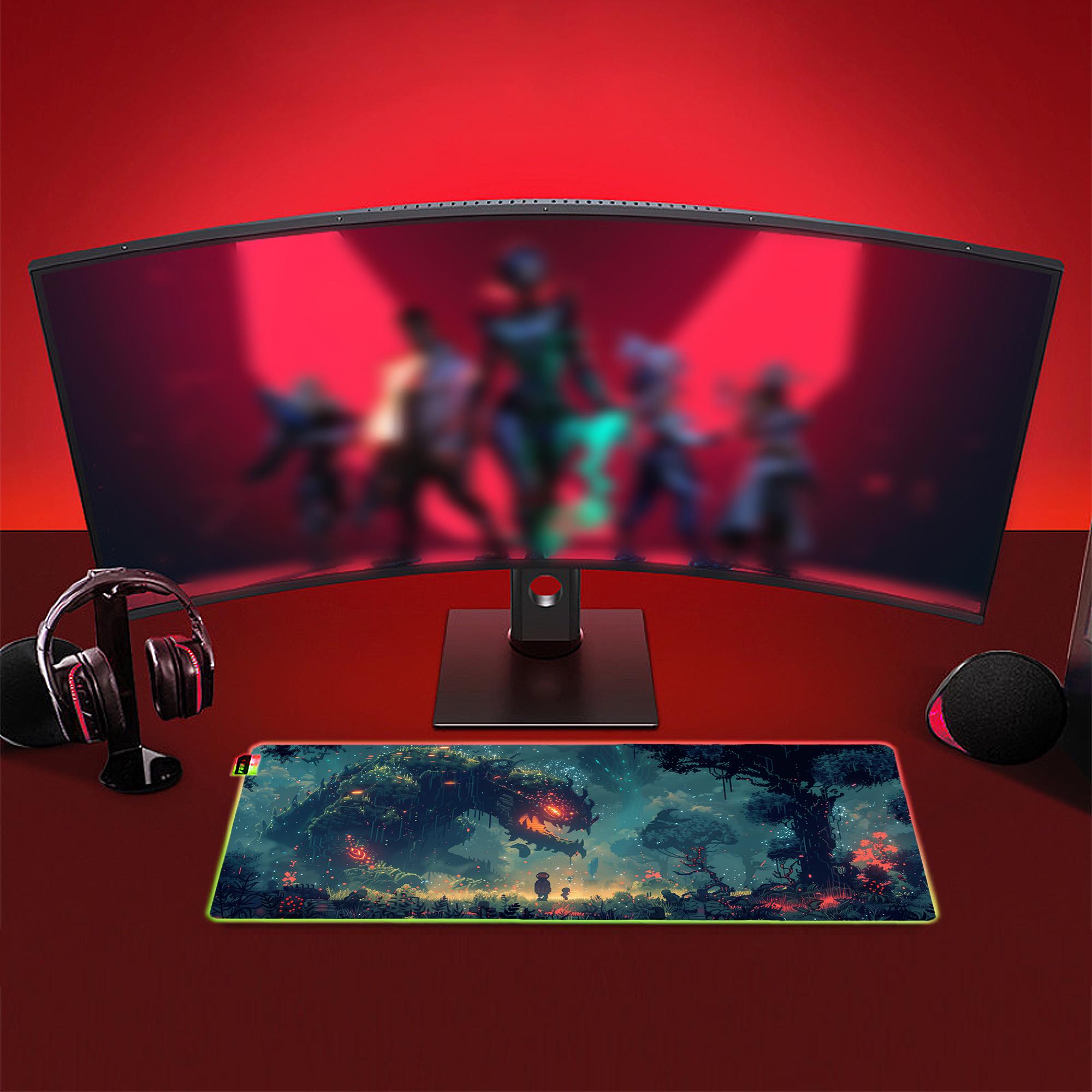 Gaming Desk Mat | Retro Surroundings | Extended Mouse Pad - Etsy