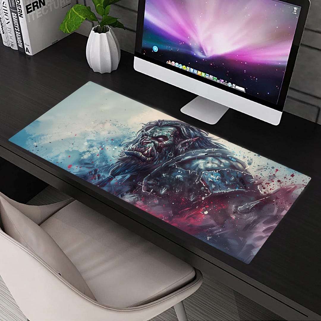 Gaming Desk Mat | Orc Hunt | Extended Mouse Pad - Etsy
