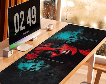 Gaming Desk Mat | Nightmares in Bloom | Extended Mouse Pad