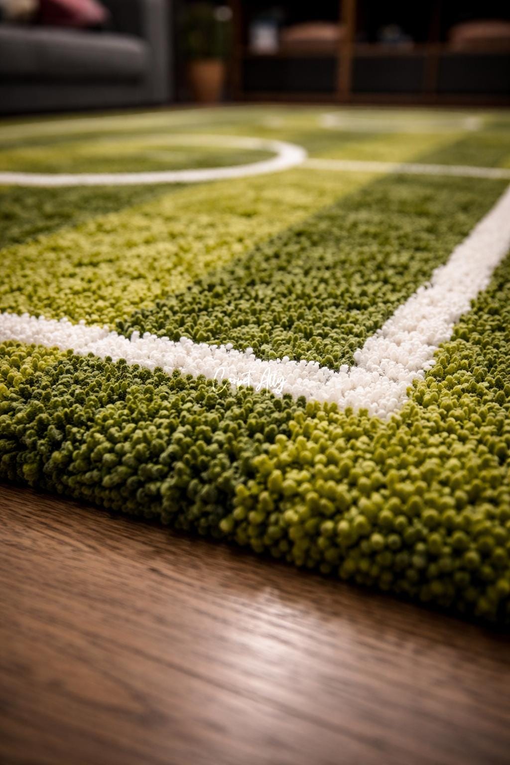 Football Filed Rugg Football Field Rug, Soccer Pitch Area Rug, Sports Theme Carpet, Kids ...