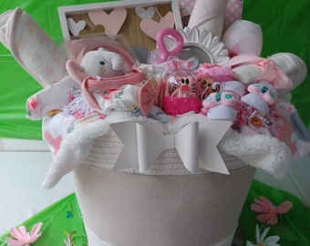 Basket for newborn baby girl