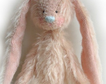 Melody OOAK artist bear rabbit e-pattern by Jenny Lee of jennylovesbenny bears PDF