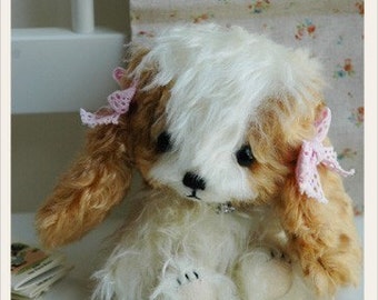 Cavalier Puppy dog pattern by bear artist Jenny Lee and jennylovesbenny PDF