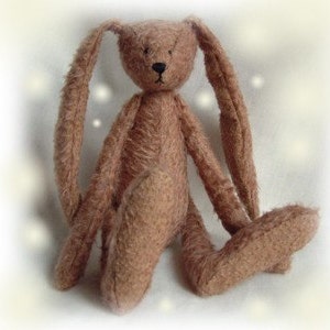 Melody OOAK artist bear rabbit e-pattern by Jenny Lee of jennylovesbenny bears PDF image 3