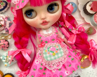 Custom Blythe Doll “Strawberry Shortcake" ~  by Jenny Lee of JennyLovesBenny