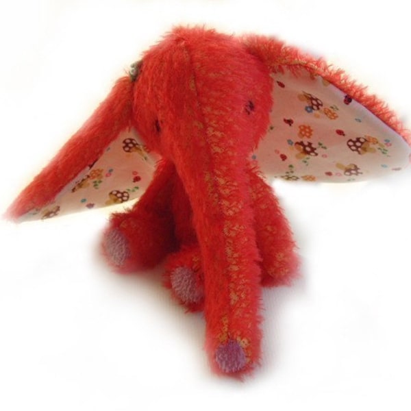 OOAK artist bear elephant e-pattern by Jenny Lee of jennylovesbenny bears PDF