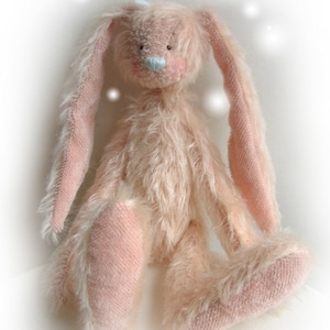 Melody OOAK artist bear rabbit e-pattern by Jenny Lee of jennylovesbenny bears PDF image 2