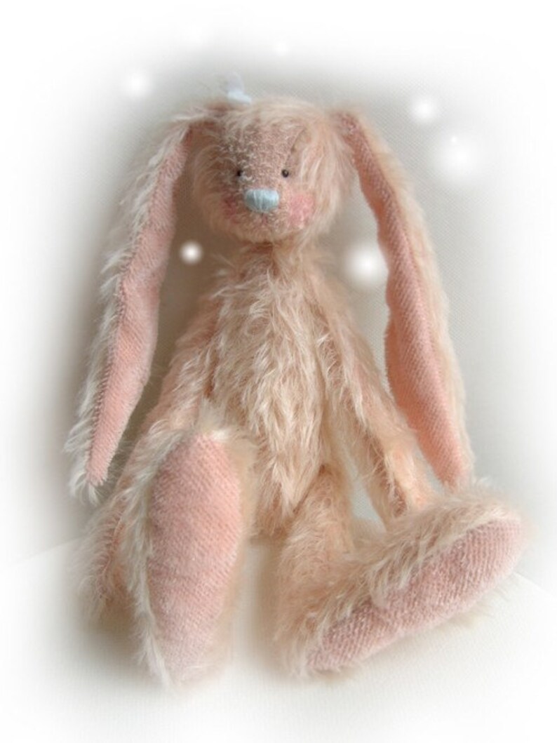 Melody OOAK artist bear rabbit e-pattern by Jenny Lee of jennylovesbenny bears PDF image 2