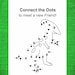 Dinosaur Connect the Dots Printable Dot to Dot Activity Pages for Kids ...