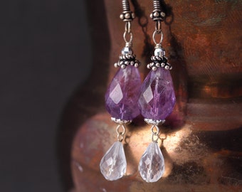 Sterling Silver Amethyst Earrings